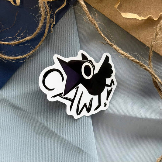 Screaming Monument Valley Crow Sticker