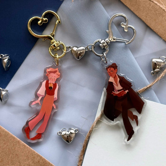 Magnetic Heart Keychain